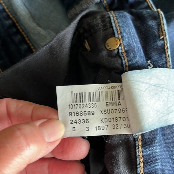 Mavi Jeans Co Emma straight leg dark Wash sz 32/30 - Picture 14 of 16
